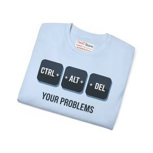 Ctrl Alt Delete Unisex Ultra Cotton Tee - Reboot your Style - Dipaliz - T-shirts