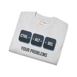 Ctrl Alt Delete Unisex Ultra Cotton Tee - Reboot your Style - Dipaliz - T-shirts