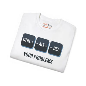 Ctrl Alt Delete Unisex Ultra Cotton Tee - Reboot your Style - Dipaliz - T-shirts