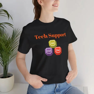 T-shirt - Tech Support Tee - Ctrl Alt Del Short Sleeve - Dipaliz
