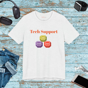 Soft Cotton Tech Support Tee Short Sleeve - Dipaliz - T-shirts