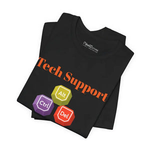 T-shirt - Tech Support Tee - Ctrl Alt Del Short Sleeve - Dipaliz
