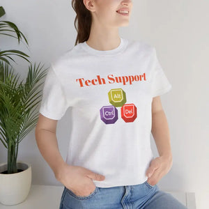 T-shirt - Tech Support Tee - Ctrl Alt Del Short Sleeve - Dipaliz