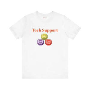T-shirt - Tech Support Tee - Ctrl Alt Del Short Sleeve - Dipaliz