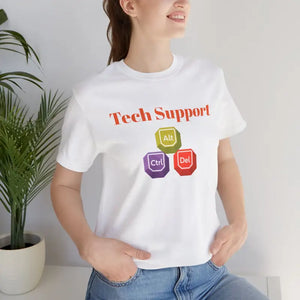 T-shirt - Tech Support Tee - Ctrl Alt Del Short Sleeve - Dipaliz