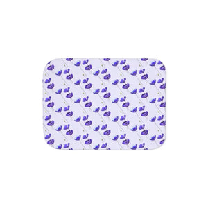 Purple Flower Sherpa Blanket - Cozy Chic Style - Dipaliz - Blankets