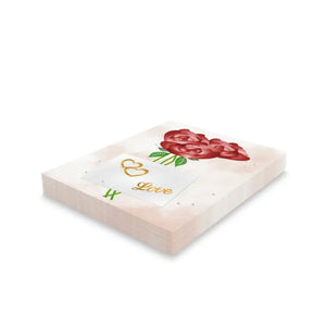 Greeting Cards - Roses Romance Valentine - Dipaliz - & Note