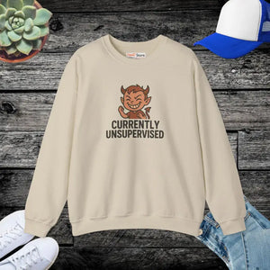 Unsupervised Sweatshirt Funny Crewneck Cozy Comfort - Dipaliz - Sand / s - Sweatshirts