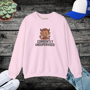 Unsupervised Sweatshirt Funny Crewneck Cozy Comfort - Dipaliz - Light Pink / s - Sweatshirts