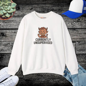 Unsupervised Sweatshirt Funny Crewneck Cozy Comfort - Dipaliz - White / s - Sweatshirts
