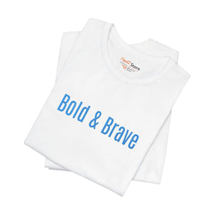 Custom Brave White Tee – Cotton Graphic - Dipaliz - T-shirts - s