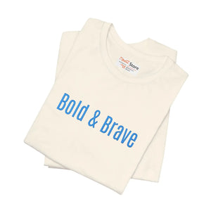 Custom Brave White Tee – Cotton Graphic - Dipaliz - T-shirts - s