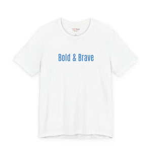 Custom Brave White Tee – Cotton Graphic - Dipaliz - T-shirts - s
