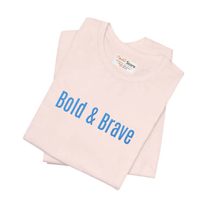 Custom Brave White Tee – Cotton Graphic - Dipaliz - T-shirts - s