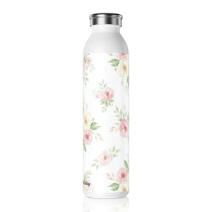 Custom Floral Slim Water Bottle Stainless Steel Rose Dipaliz - Bottles