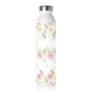 Custom Floral Slim Water Bottle Stainless Steel Rose Dipaliz - Bottles