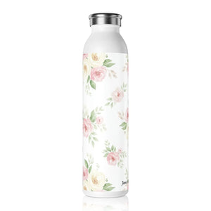 Custom Floral Slim Water Bottle Stainless Steel Rose Dipaliz - Bottles