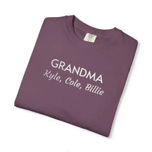 Custom Grandma Tee - Comfort Script Graphic Shirt - Dipaliz - T-shirts