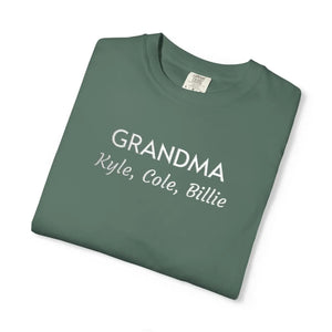 Custom Grandma Tee - Comfort Script Graphic Shirt - Dipaliz - T-shirts