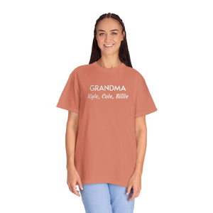 Custom Grandma Tee - Comfort Script Graphic Shirt - Dipaliz - T-shirts