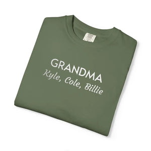 Custom Grandma Tee - Comfort Script Graphic Shirt - Dipaliz - T-shirts