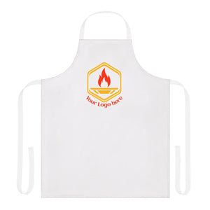 Custom Logo Chef Apron with Colorful Straps, Personalized Bbq & Cooking - Aprons
