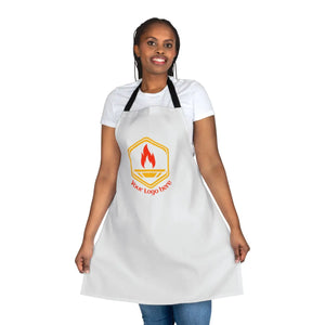 Custom Logo Chef Apron with Colorful Straps, Personalized Bbq & Cooking - Aprons