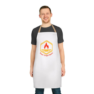 Custom Logo Chef Apron with Colorful Straps, Personalized Bbq & Cooking - Aprons