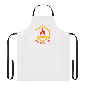 Custom Logo Chef Apron with Colorful Straps, Personalized Bbq & Cooking - Aprons