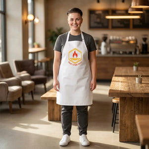 Custom Logo Chef Apron with Colorful Straps, Personalized Bbq & Cooking - Aprons