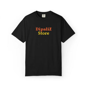Custom Embroidery Logo Text T-shirt, Minimal Graphic Tee - T-shirts - m