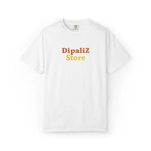 Custom Embroidery Logo Text T-shirt, Minimal Graphic Tee - T-shirts - m