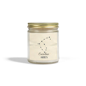 Personalized Aries Zodiac Candle – Coconut Wax - Dipaliz - Candles