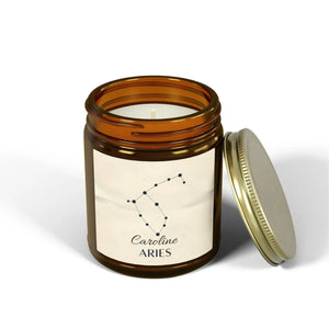 Personalized Aries Zodiac Candle – Coconut Wax - Dipaliz - Candles