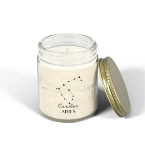Personalized Aries Zodiac Candle – Coconut Wax - Dipaliz - Candles