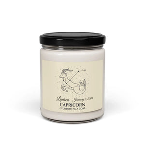 Custom Capricorn Zodiac Soy Candle Cinnamon - Dipaliz - Candles