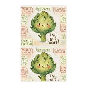 Whimsical Artichoke Charm – Cotton Linen Blend - Dipaliz - Kitchen Towels