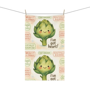 Whimsical Artichoke Charm – Cotton Linen Blend - Dipaliz - Kitchen Towels