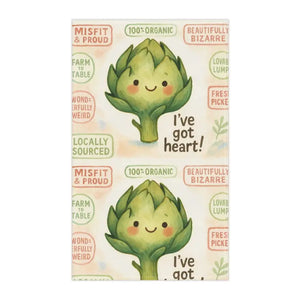 Whimsical Artichoke Charm Tea Towels Eco-friendly Kitchen - Dipaliz - Polyester / 18’’ × 30’’