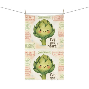 Whimsical Artichoke Charm Tea Towels Eco-friendly Kitchen - Dipaliz