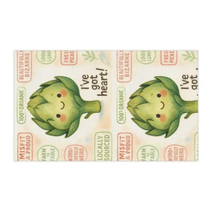 Whimsical Artichoke Charm Tea Towels Eco-friendly Kitchen - Dipaliz