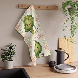 Whimsical Artichoke Charm Tea Towels Eco-friendly Kitchen - Dipaliz