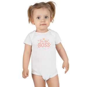 Cute Baby Onesie - Boss Vibes Soft Cotton Statement - Dipaliz - One-pieces