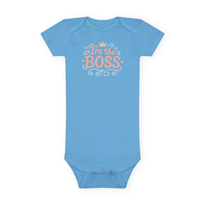 Cute Baby Onesie - Boss Vibes Soft Cotton Statement - Dipaliz - One-pieces