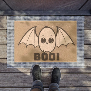 Spooky Bat Doormat - Tufted Coir Coconut Fiber - Dipaliz - 24’’ x 16’’ - Home Decor