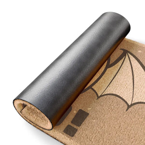 Spooky Bat Doormat - Tufted Coir Coconut Fiber - Dipaliz - 24’’ x 16’’ - Home Decor
