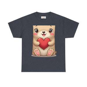 Adorable Unisex Heavy Cotton Tee - Bear Design - Dipaliz - T-shirts