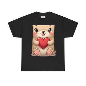 Adorable Unisex Heavy Cotton Tee - Bear Design - Dipaliz - T-shirts