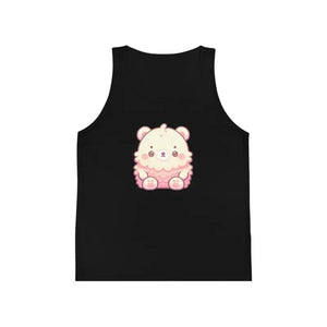 Kids Jersey Tank - Cool Animal Lovers Summer Tee - Dipaliz - Black / s - Tops