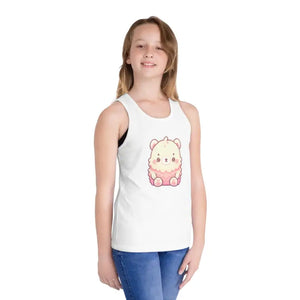 Kids Jersey Tank - Cool Animal Lovers Summer Tee - Dipaliz - White / m - Tops